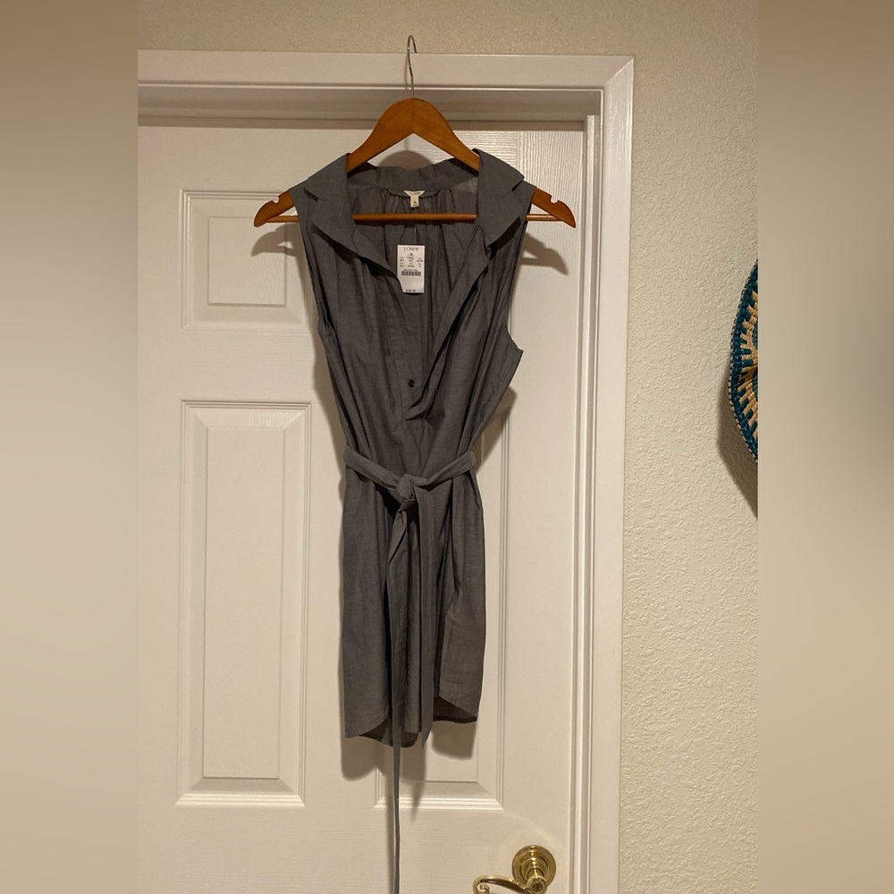 J.Crew long cotton blouse